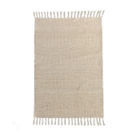 Tapis Déco À Franges En Jute Et Coton