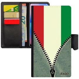 Coque Drapeau Hongrie Hongrois Iphone 6 6s Simili Cuir Portefeuille Porte Cartes Dessin Jo Football Foot 4g Euro Etui Jeans De