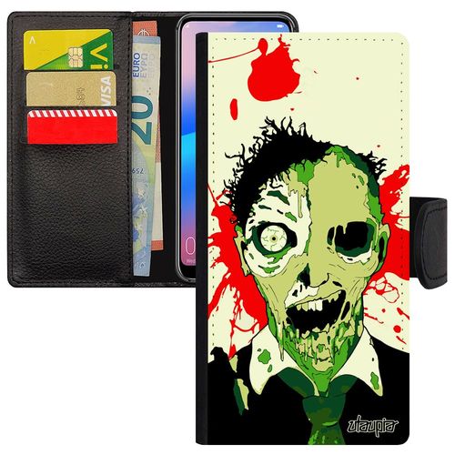 Coque Honor 7a Rabat En Silicone Mort Vivant Fin Du Monde Effrayant Housse Portable Mobile Squelette Eclaboussure Horreur Sang Vert