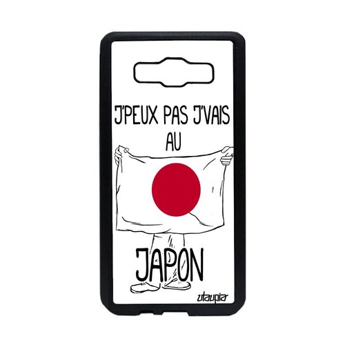 Coque Antichoc Galaxy A5 2015 Silicone J'peux Pas J'vais Au Japon Drapeau Japonais Telephone Foot Jeux Olympiques Pas Cher Samsung