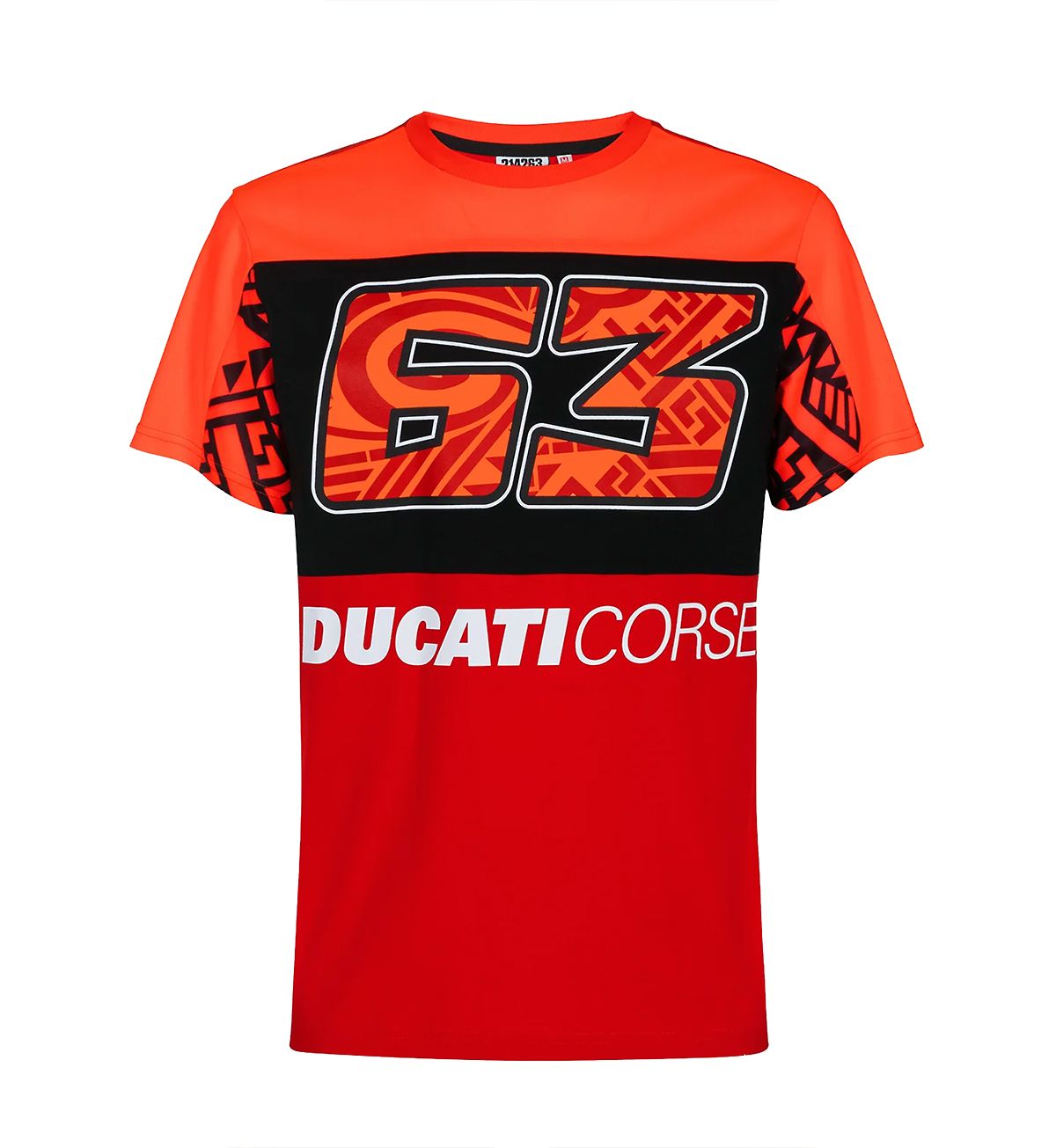 T-Shirt Gofree Pecco Bagnaia Dual Ducati Corse Moto Gp Homme Rouge