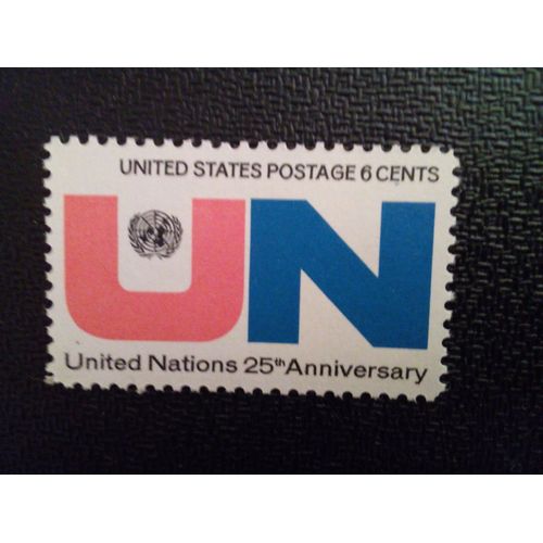 Timbre Etats-Unis Yt 914 Nations Unies 25e Anniversaire 1970 ( 061112 )