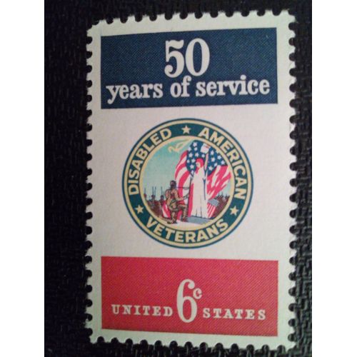 Timbre Etats-Unis Yt 912 Emblème Des Vétérans Américains Handicapés 1970 ( 061112 )