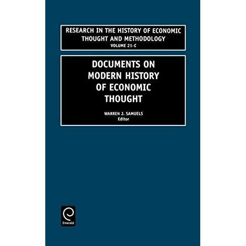 Documents On Modern History Of Economic Thought