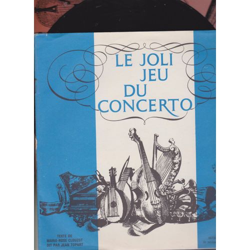 25 Cm - Livret 12 Pages - Pochette Plastifiée Imprimée : Le Joli Jeu Du Concerto