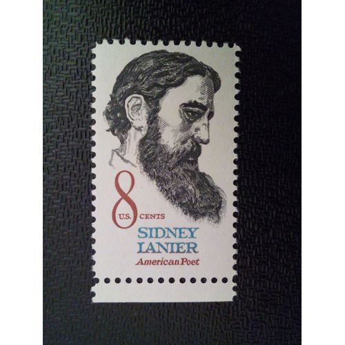 Timbre Etats-Unis Yt 944 Sidney Lanier (1842-1881), Poète, Musicien, Avocat, Éducateur 1972 ( 061112 )