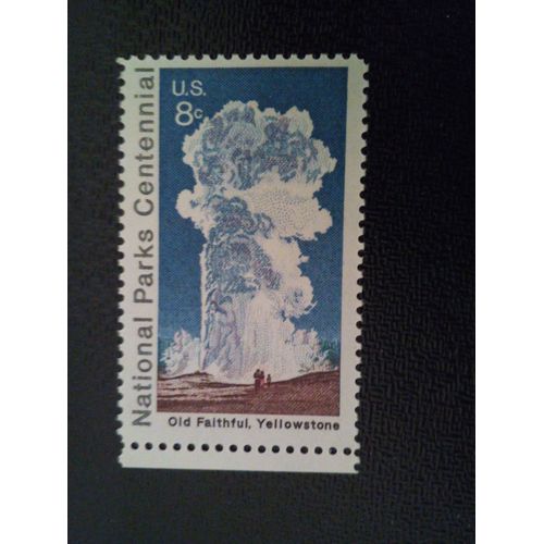 Timbre Etats-Unis Yt 946 Parc National Du Centenaire -, Yellowstone 1972 ( 061112 )
