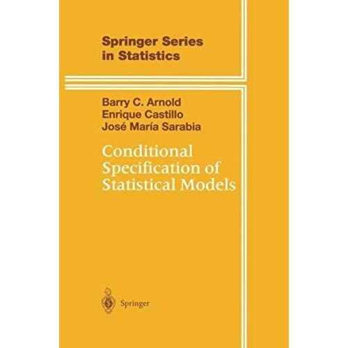Conditional Specification Of Statistical Models