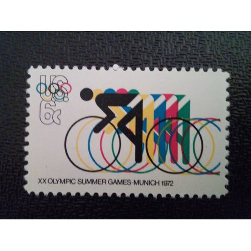 Timbre Etats-Unis Yt 959 Jeux Olympiques De 1972 - Munich Et Sapporo, 1972 Velo ( 061112 )