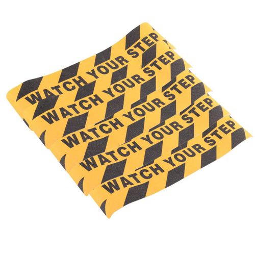 Watch Your Step Floor Stickers Stickers 6X24 Pouce Warning Sign Sticker Floor Tape Anti Slip Abrasive Adh¿¿Sif Tape Decal