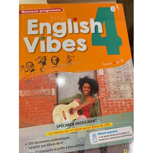English Vibes 4e Nouveau Programme Spécimen Enseignant 
