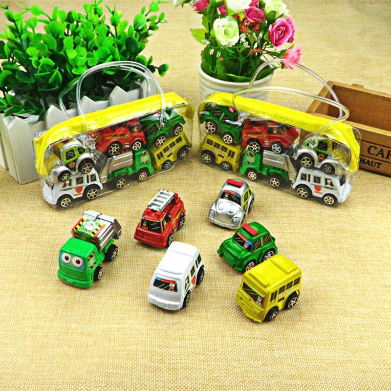 6 Pieces Lot Retirer Voiture Jouets Voiture Enfants Voiture De Course Bebe Mini Voitures Dessin Anime Retirer Bus Camion Enfants Jouets Pour Enfants Gar On Cadeaux Rakuten