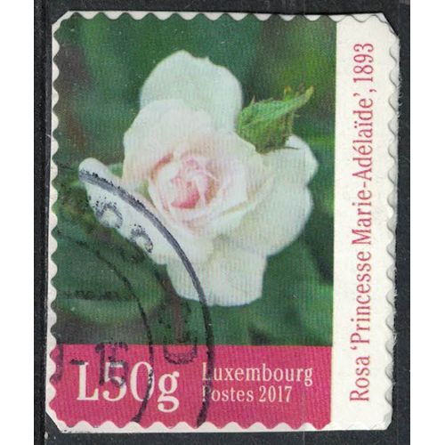 Luxembourg 2017 Oblitéré Used Rose Princesse Marie Adélaïde Sur Fragment Su