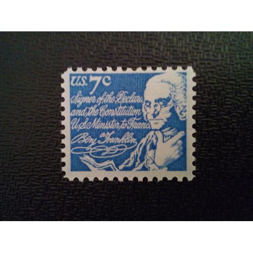 Timbre Etats-Unis Yt 970 Benjamin Franklin 1972 ( 061112 )