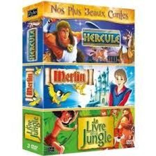 Coffret 3 Dvd - Nos Plus Beaux Contes: Hercule, Merlin Et Le Livre De La Jungle
