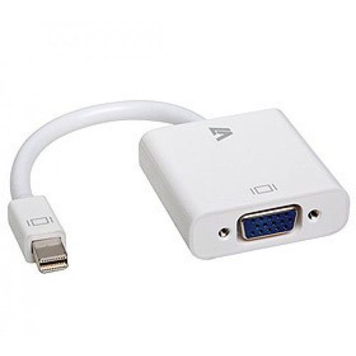 Adaptateur vidéo Mini-DisplayPort mâle vers VGA femelle, blanc