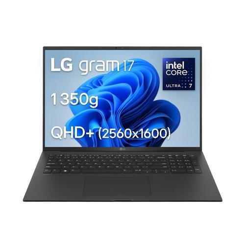 PC portable LG Gram 17 17Z90S-G.AD7BF 17" Intel® Core Ultra 7 32 Go RAM 2 To SSD Noir