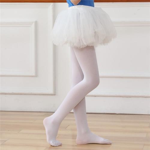 Violet Enfants Filles Velours Ballet Collants Chaussettes De Danse En Microfibre Professionnels L