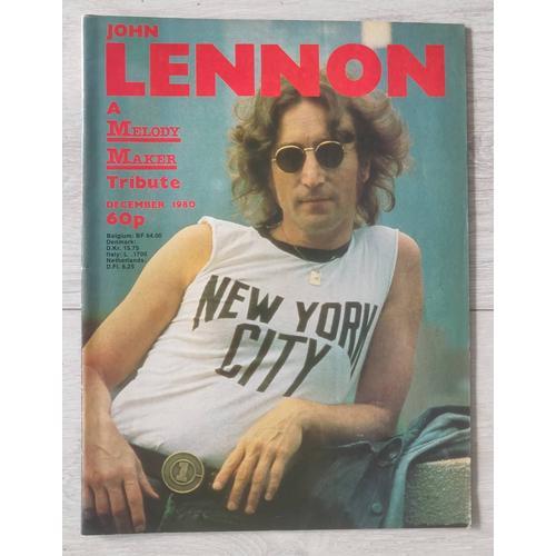 Vintage Pop Magazine: John Lennon " Tribute To John Lennon " Melody Maker Uk 1980.