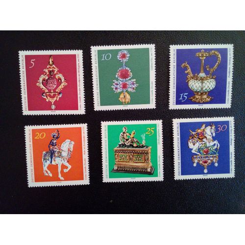 Timbre Allemagne / Rda Yt 1370 A 1375 Séries: Trésors De La Chapelle Verte, Dresde 1971 ( 071112 )