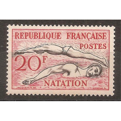960 (1953) Jeux Olympiques D'helsinki Natation 20f N** (Cote 3e) (9524)