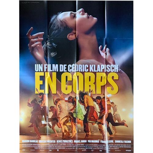 En Corps - Véritable Affiche De Cinéma Pliée - Format 120x160 Cm - De Cédric Klapisch Avec Marion Barbeau, Hofesh Shechter, Denis Podalydès, François Civil, Pio Marmaï - 2022