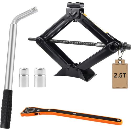 2,5t Avec Clé Démonte-Roue Télescopique 2,5t Avec Clé Démonte-Roue Télescopique Cric Losange 2,5t Avec Clé Démonte-Roue Télescopique, Cric Pour Voiture Avec 2 In 1