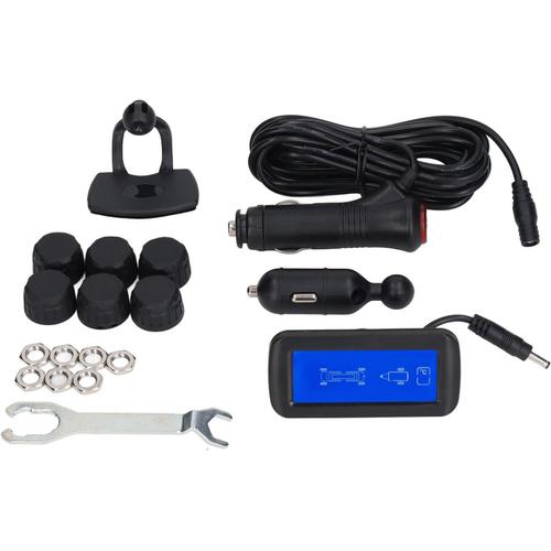 Capteur De Surveillance De La Pression Des Pneus, Système De Surveillance De La Pression Des Pneus Tpms Avec 6 Capteurs Externes Ip67 Étanche Pour Camping-Cars, Caravanes, Camions