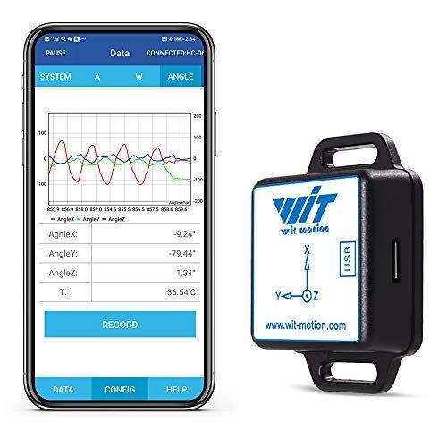 [Accéléromètre Bluetooth + Inclinomètre] Bwt901cl Mpu9250 Gyroscope 9 Axes Haute Précision + Angle (Précision Xy 0,05 °) + Magnétomètre Avec Filtre Kalman, Capteur Imu 3 Axes Haute Stabilité 200 Hz