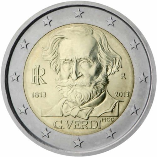 2 Euro Italie 2013 Verdi Commémorative