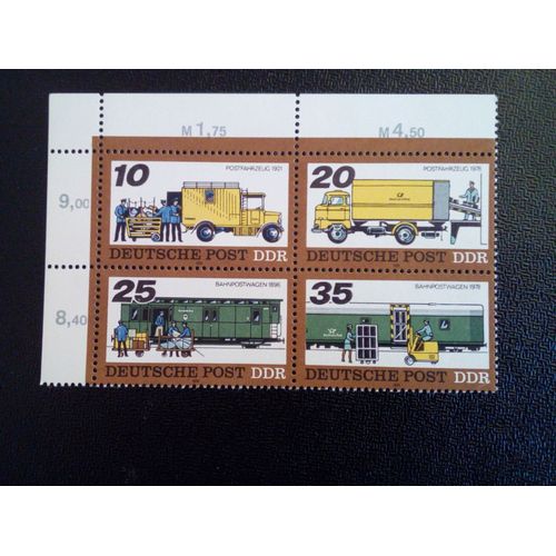 Timbre Allemagne / Rda Yt 1969 A 1972 Séries: Transport Postal Passé Et Présent 1978 ( 071112 )