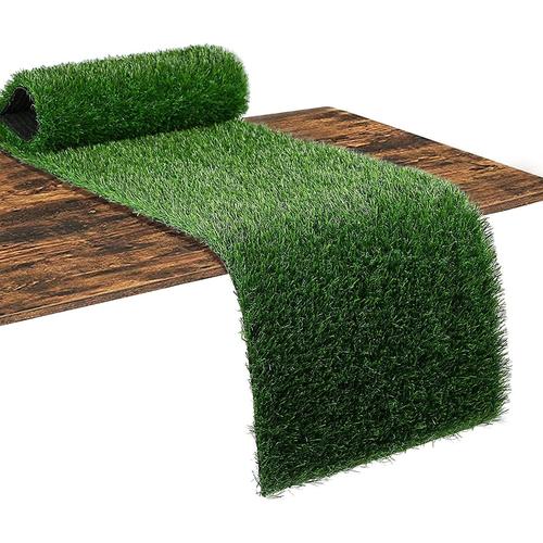 Chemin De Table En Gazon Artificiel, 36cm X 122cm Nappe En Fausse Herbe Faux Gazon De Paques Tapis De Table Pour Football Thème Mariage Anniversaire Banquet Jardin Faire La Fête Décoration