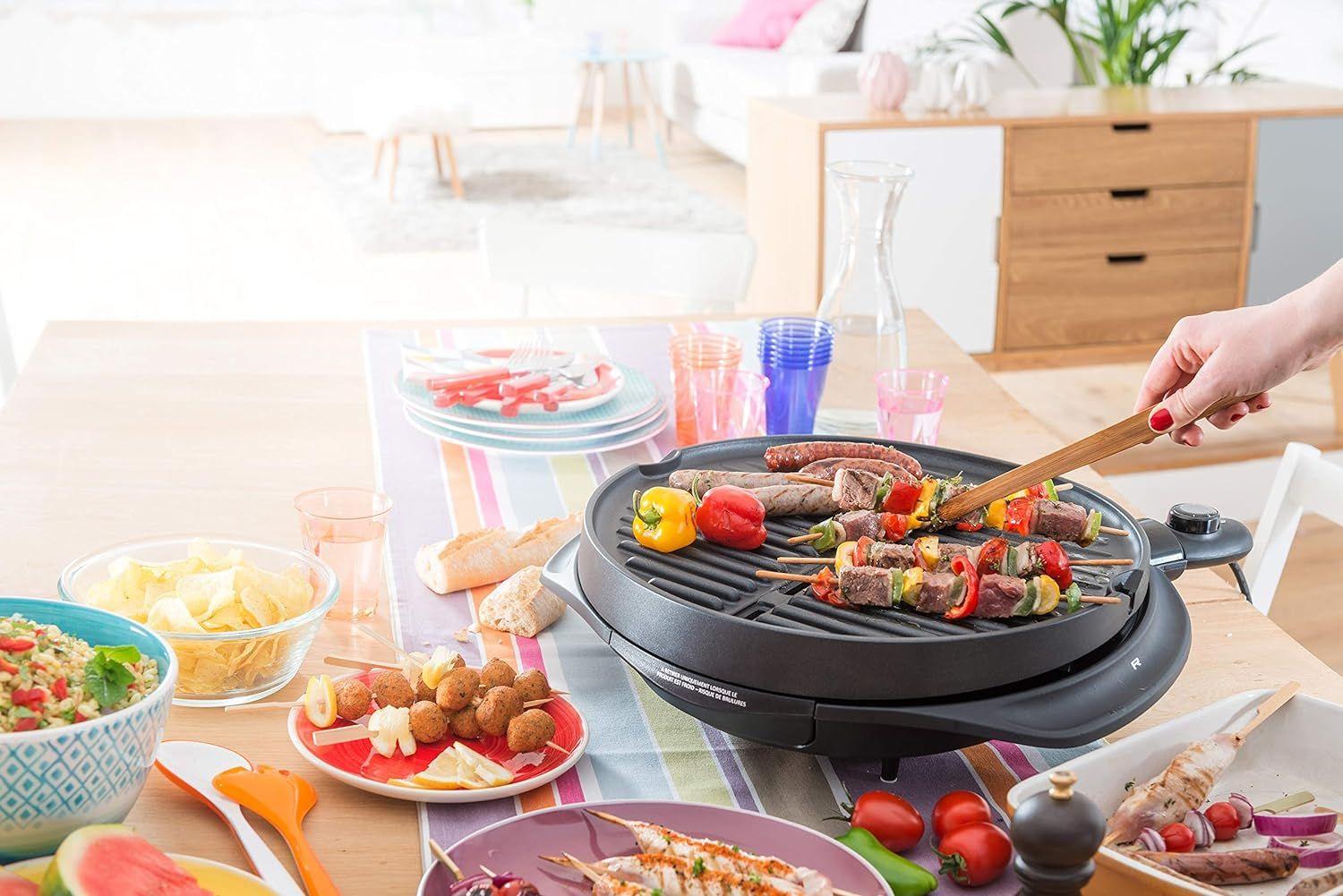 Gris Barbecue lectrique 2 en 1 sur Pied et sur Table, Plaqu... - 3