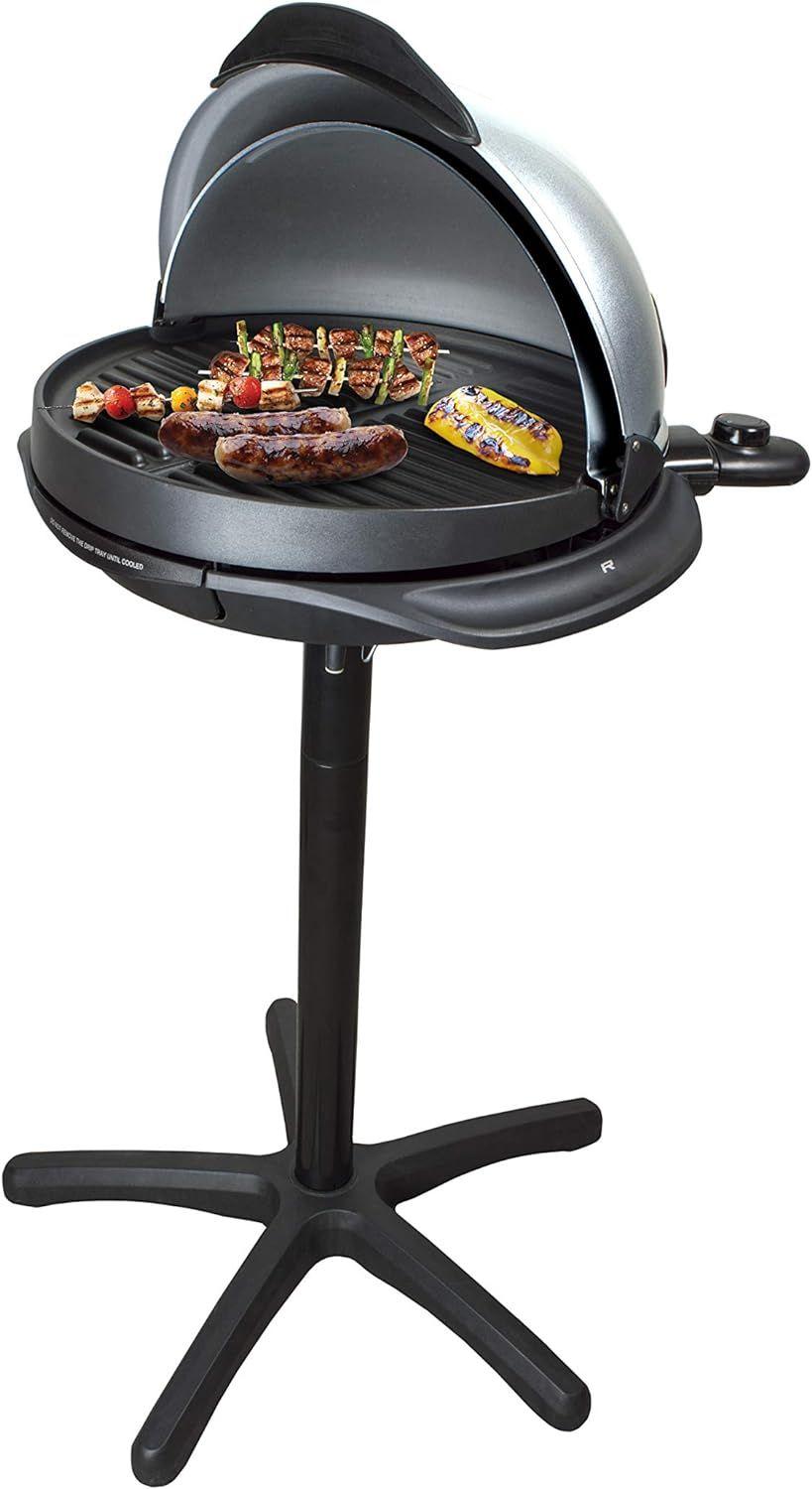 Gris Barbecue lectrique 2 en 1 sur Pied et sur Table, Plaqu... - 4