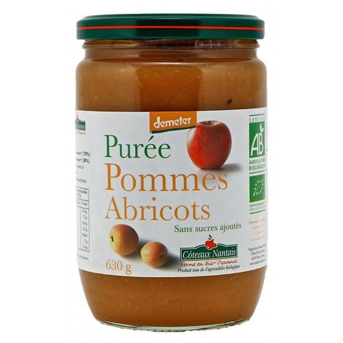Puree Pomme Abricot Sans Sucre 630g