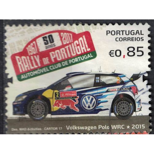 Portugal 2017 Oblitéré Used Rally Du Portugal Rallye Voiture Volkswagen Polo Wrc Su