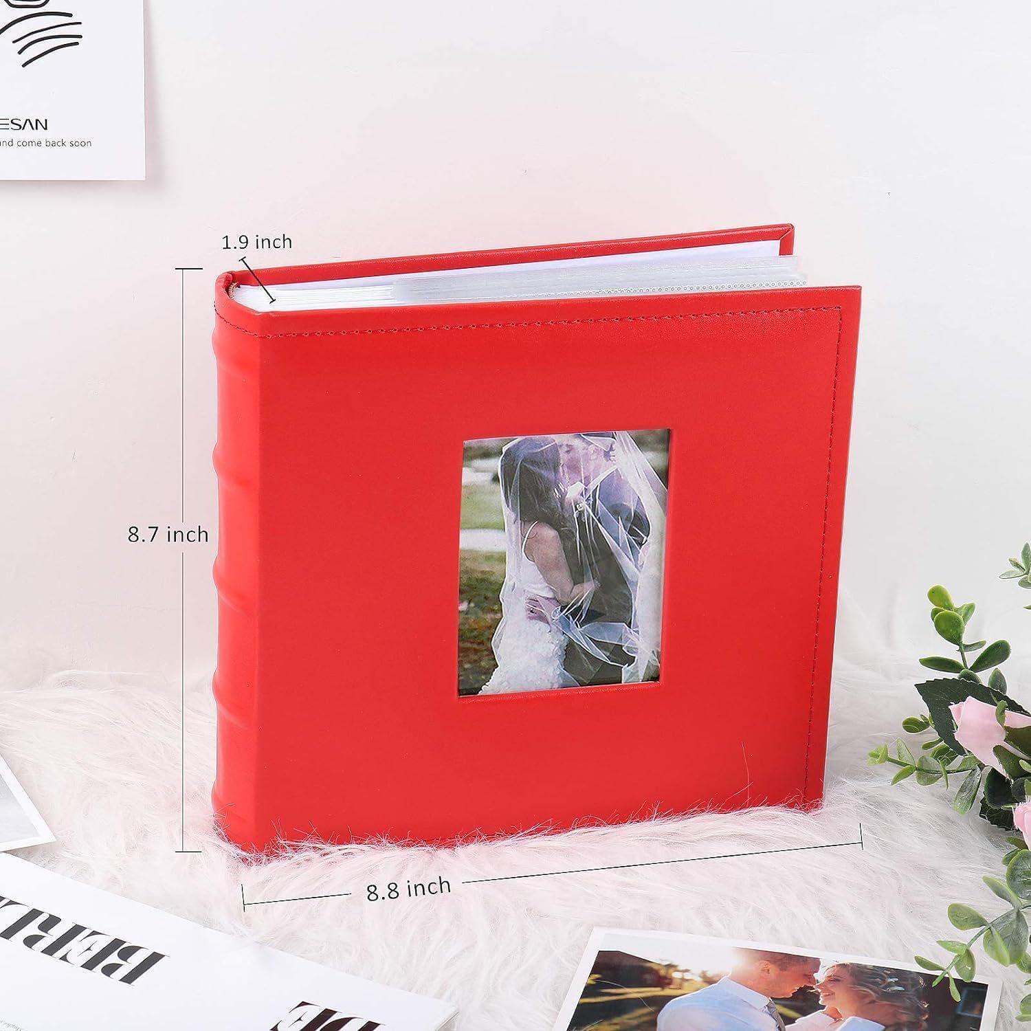 Rouge Album photo 15,2 x 10,2 cm, 200 emplacements pour phot... - 3