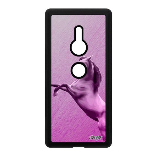 Coque Silicone Pour Sony Xperia Xz2 Cheval Poney Design Equitation Effet Texture Animaux Mobile Rose Animal Case Etui Motif Poulain
