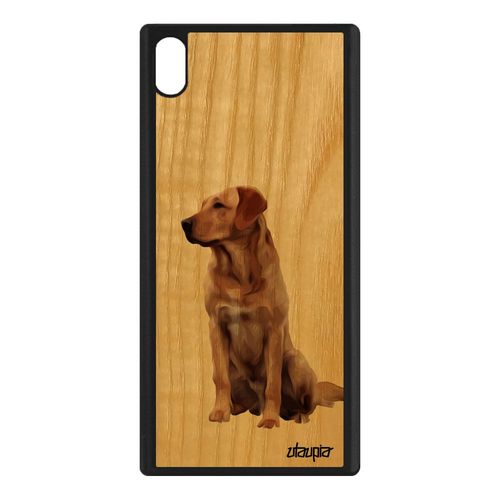 Coque Silicone Pour Sony Xperia Xa1 Ultra Bois Chien Originale Rigide Design De Protection Beige Animaux Unique Animal Jolie Chiot