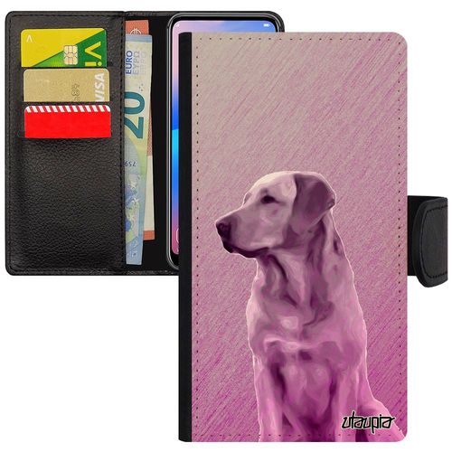 Coque Iphone 8 Plus Silicone Chien Design Telephone Canin Effet Golden Retriever Caoutchouc Case Chiot Leather Animaux Rose De