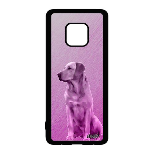 Coque Huawei Mate 20 Pro Silicone Chien Rose Canin Golden Retriever Design Telephone Personnalisé Housse Etui Chiot Made In France