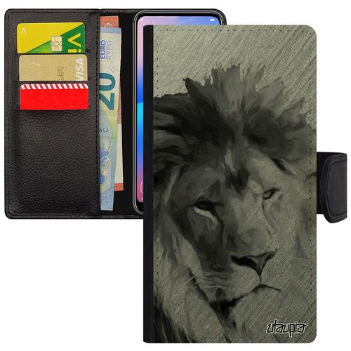 Coque Lion Apple Iphone 5 5s Se Portefeuille Case Effet Roi 4g Animal Design Texture Antichoc Nature Lionne Felin Telephone Animaux