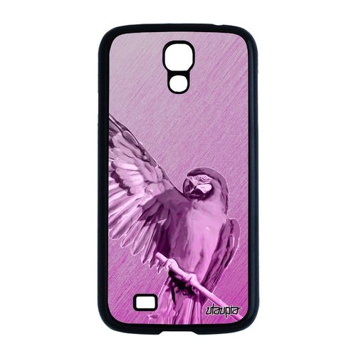 Coque Perroquet Samsung Galaxy S4 Silicone Design Rose Portable Animal Texture Smartphone Effet Tropical Gel De Protection Perruche