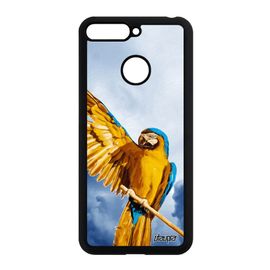 Coque En Silicone Perroquet De Protection Honor 7a Bleu Oiseau Animal Tropical Mobile Etui Animaux Design Cover Ciel Perruche Nuage
