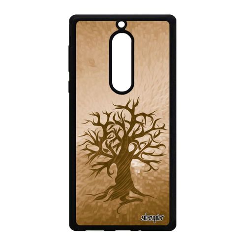 Coque Antichoc Pour Nokia 5 En Silicone Peinture Arbre Housse Pas Cher Nature Motif Naturel Ta-1053 Personnalisé Marron De Vie Ecolo