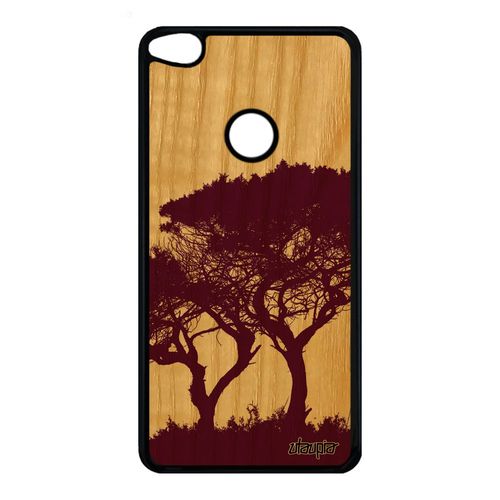 Coque Arbres Huawei P9/P8 Lite 2017 Bois Silicone Nature Zen Branche Design Peinture Housse Paysage Feuilles Violet Ecologie Ecolo