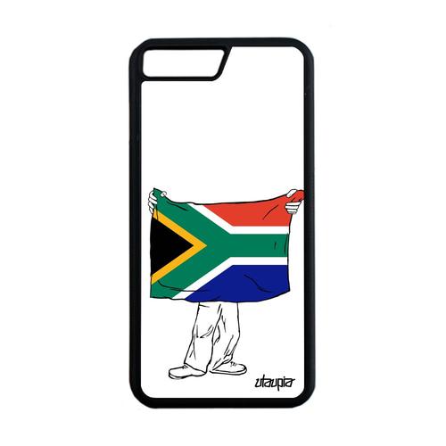 Coque Iphone 8 Plus Silicone Drapeau Afrique Du Sud Africain Basket Metal Jeux Olympiques Football Rugby Case Made In France