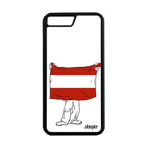 Coque Iphone 7 Plus Silicone Drapeau Autriche Autrichien Foot Basket Jeux Olympiques De Protection Football Euro Jo Bumper 4g