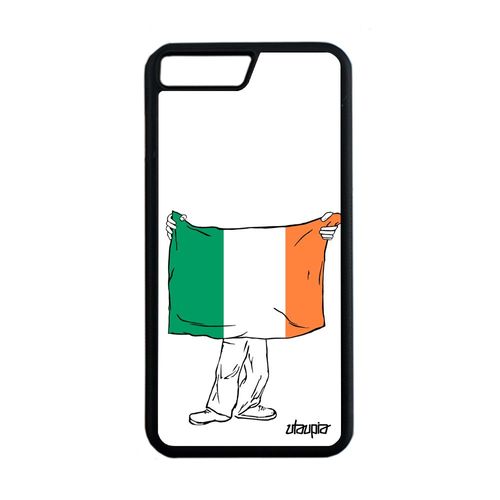Coque Pour Iphone 7 Plus Silicone Drapeau Irlande Irlandais Jo Etui Bumper Basket Mobile Foot Telephone Coupe D'europe Rugby