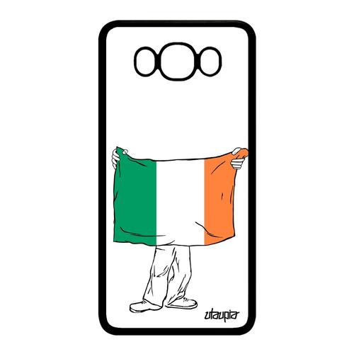 Coque J7 2016 Silicone Drapeau Irlande Irlandais Coupe D'europe Etui Jeux Olympiques Rugby Jo Football Euro Case Foot Samsung Galaxy